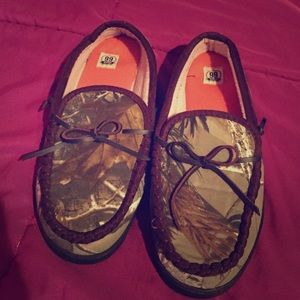 Camo moccasins