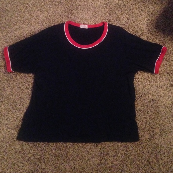 Brandy Melville Tops - Brandy Melville red white and blue classic shirt