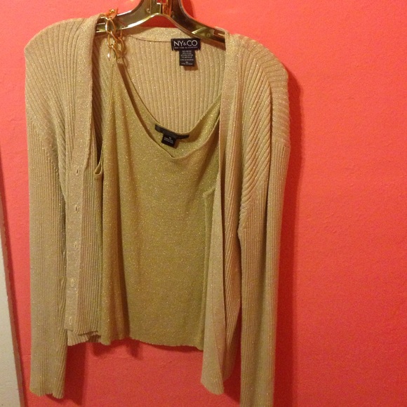 New York and co sweater and shirt