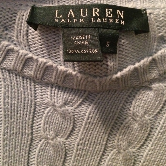Light Blue Ralph Lauren Sweater - Picture 2 of 3