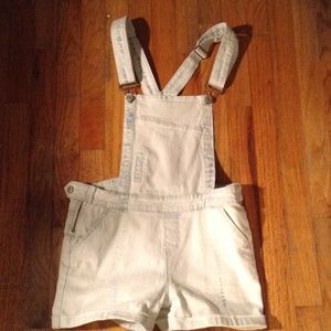 Light wash overalls