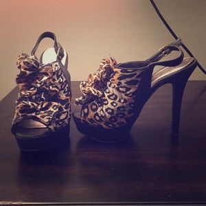 Qupid Cheetah heels