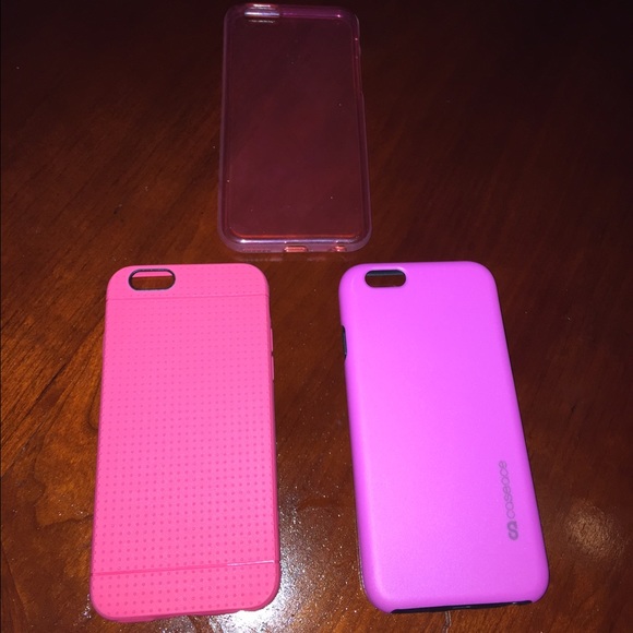 pack of 3 pink iphone 6 cases