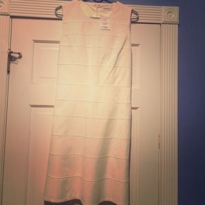 White fitted dress