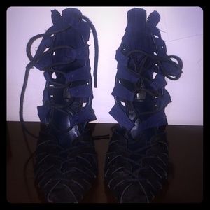 Zara Lace Up Heeled Sandals