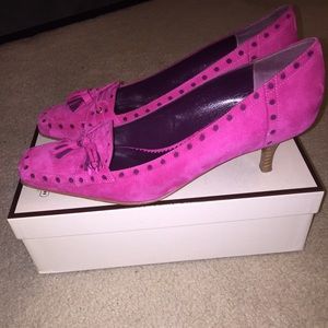 Fuchsia Coach Heels