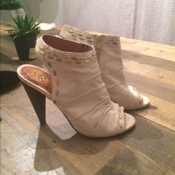 Butter soft leather peep toe