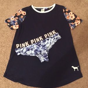 🌸SOLD🌸 Victoria's Secret PINK Floral Shirt