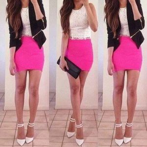 Pink skirt