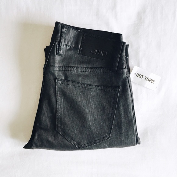 RUDE wax coated jeans.