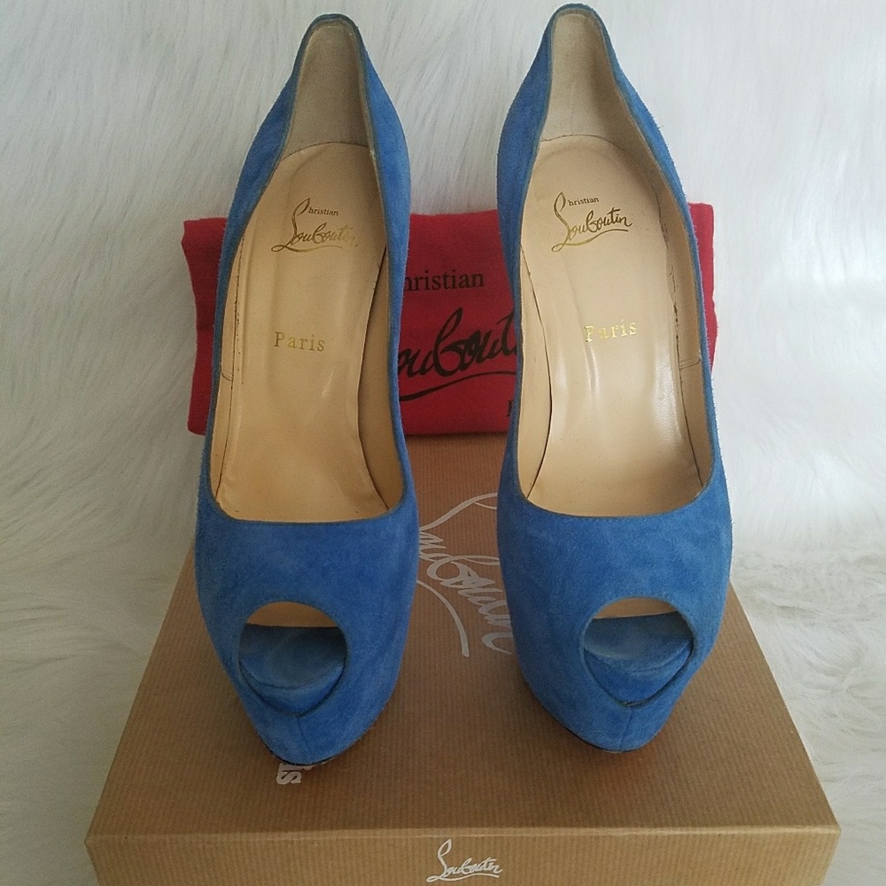 Christian Louboutin Highness Suede Platform Pump