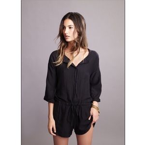 Sz P Lily Aldridge for Velvet Cotton Sateen Romper