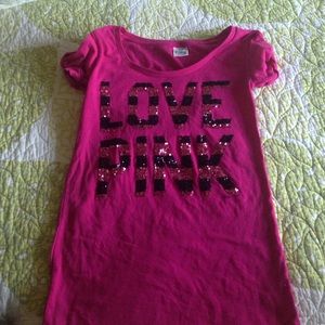 Love Pink short sleeve shirt