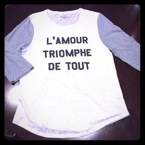 J. Crew Baseball Tee