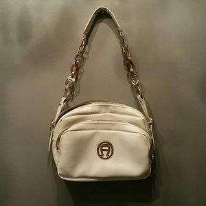 Ettiene Aigner white shoulder bag