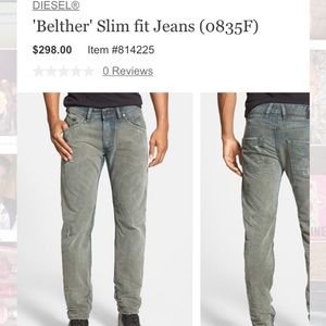 Mens diesel belter jeans.