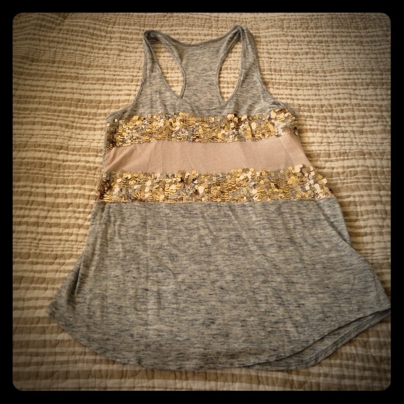 Express sequined tank