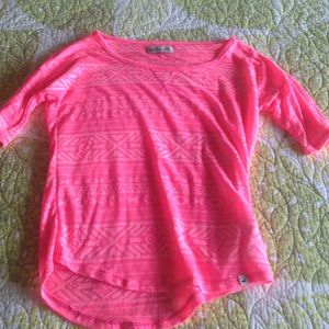 Hollister pink tribal shirt
