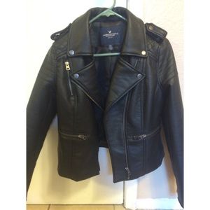 American Eagle Outfitters Faux Leather Moto Jacket