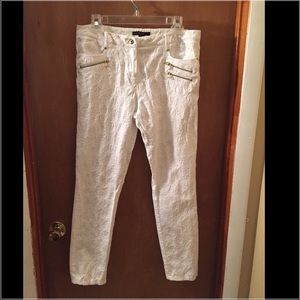 White "lace" pants