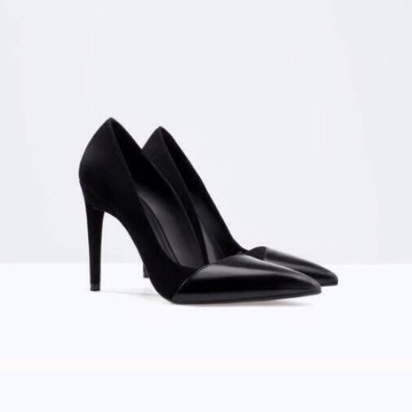 Zara Shoes - Zara black combination stiletto heel