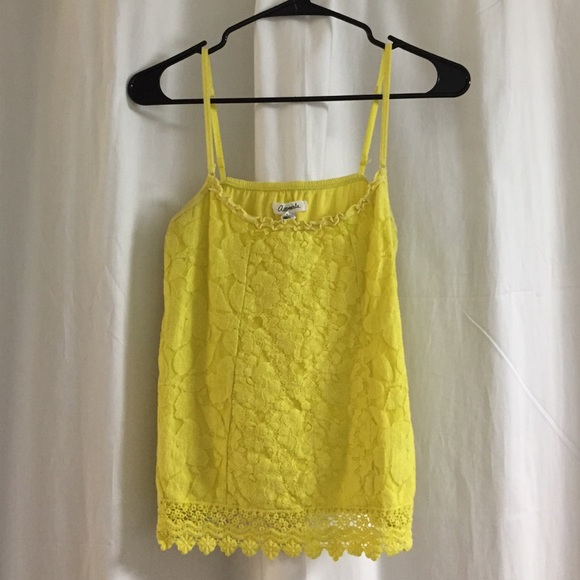 Yellow lace Aeropostale tank top