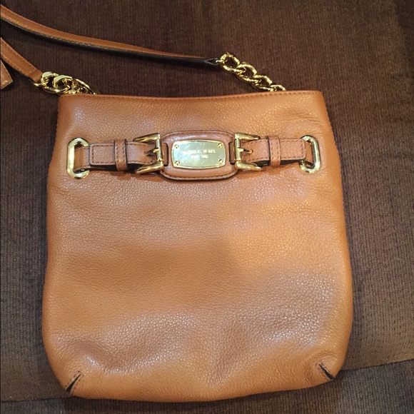 Brown leather Michael Kors crossbody