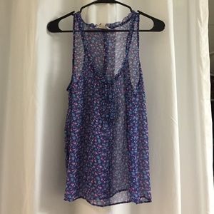 Purple see through American Eagle tank top