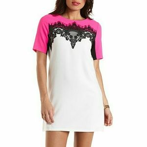 Charlotte Russell Lace Trim dress