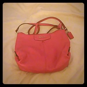 Small Authentic Pink Coach Purse Handbag