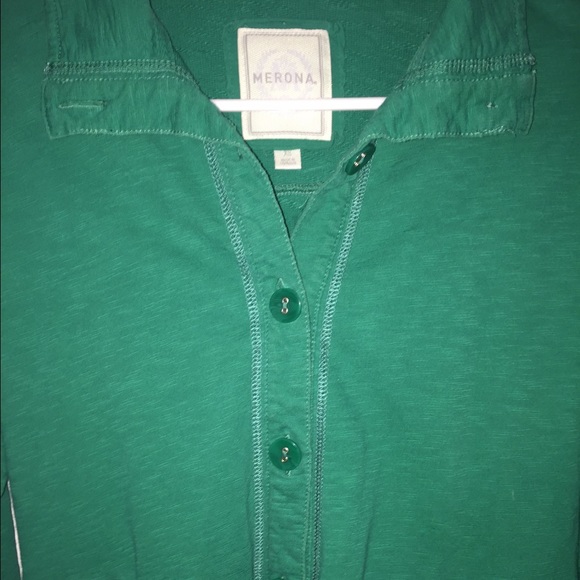 Green Button Up Jacket - Picture 2 of 2