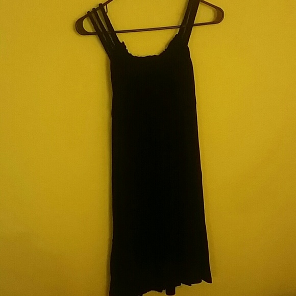Spaghetti strap black dress