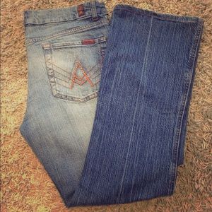 Seven of all man kind jeans (lightly worn) not new