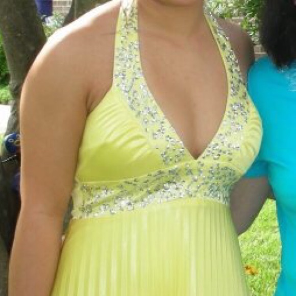 Yellow prom dress