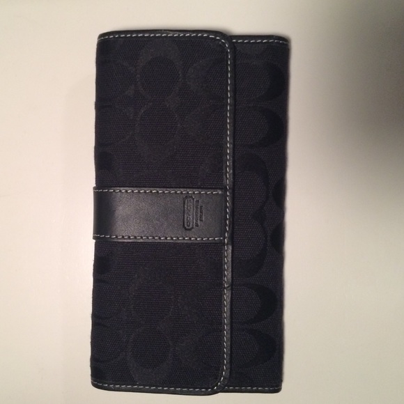 Coach black wallet