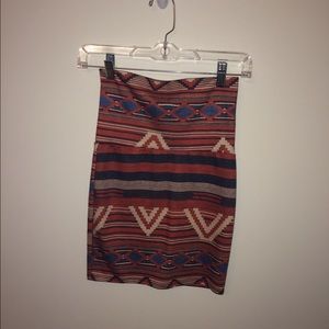 Aztec patterned skirt
