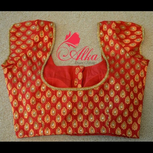 Real green net half saree - Indian - Picture 4 of 6