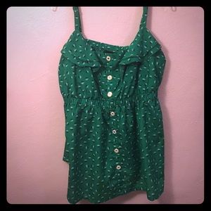 Silky green tank top