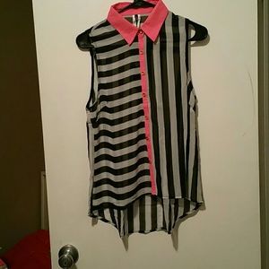 Cute pink striped top