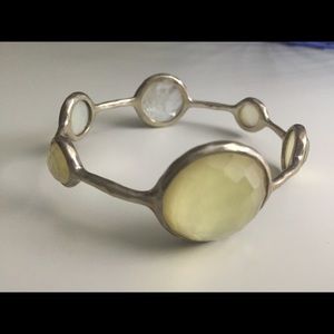 Ippolita silver bangles with moonstones