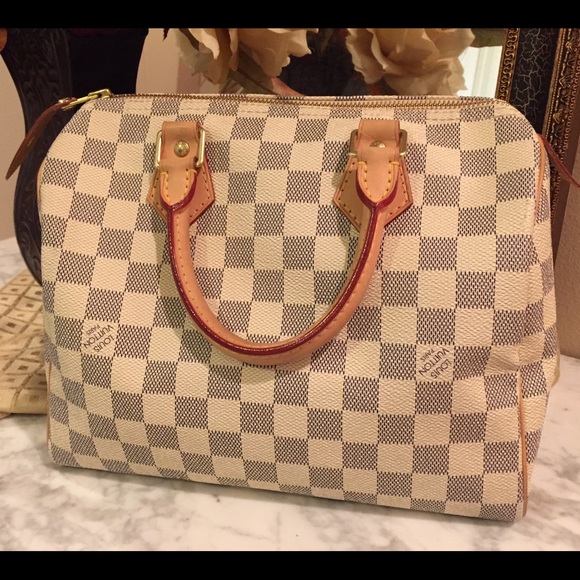 **SOLD** Louis Vuitton Speedy 25 Damier Azur