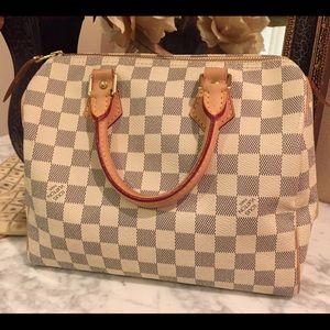 **SOLD** Louis Vuitton Speedy 25 Damier Azur