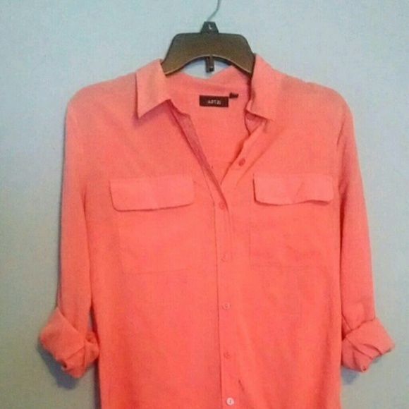 Salmon Button Up