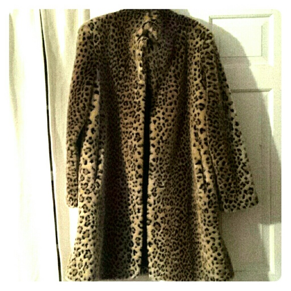 Leopard fur coat