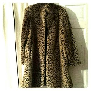 Leopard fur coat