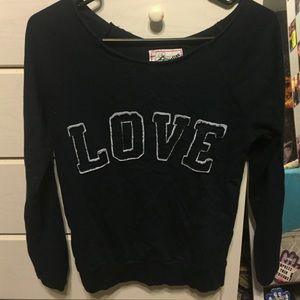 LOVE Dark Blue Sweater
