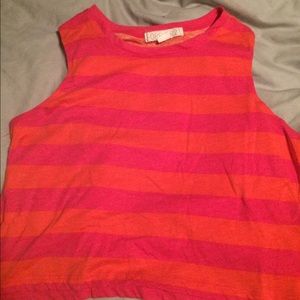 Pink and orange crop top