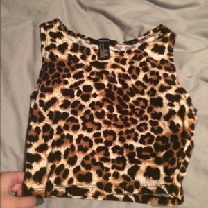 Cheetah crop top