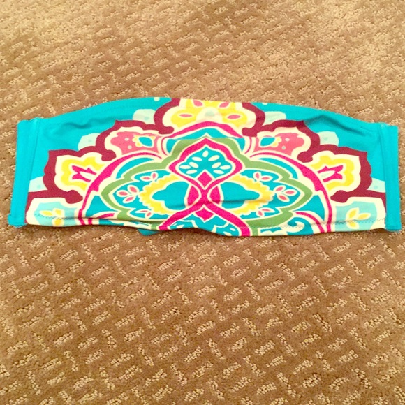 SOLD Victoria's Secret Blue Bandeau Swim Top