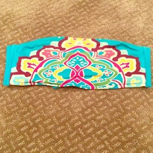 SOLD Victoria's Secret Blue Bandeau Swim Top